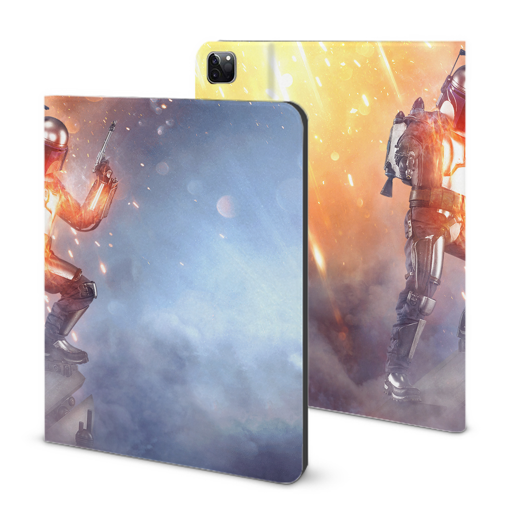 （画像用） スター・ウォーズ Star Wars IPad ケース ブック型 PUレザー TPU 耐衝撃 軽量 薄型 ペン収納なし 全面保護 IPad 各モデル対応